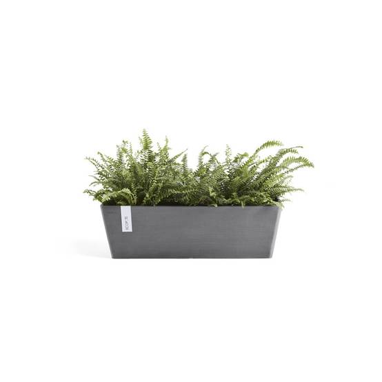 Ecopots - Pot Rectangulaire Bruges 55 Gris + réservoir d'eau - 55 x 17 x H. 17 cm - 12 L ECOPOTS - Imagen 1