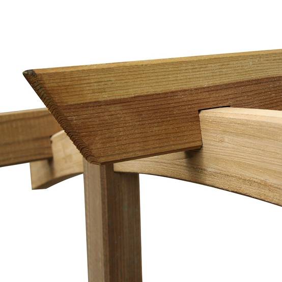 Arche de jardin Jasmin en arc + 4 supports poteaux à enfoncer - Cémonjardin - Imagen 4