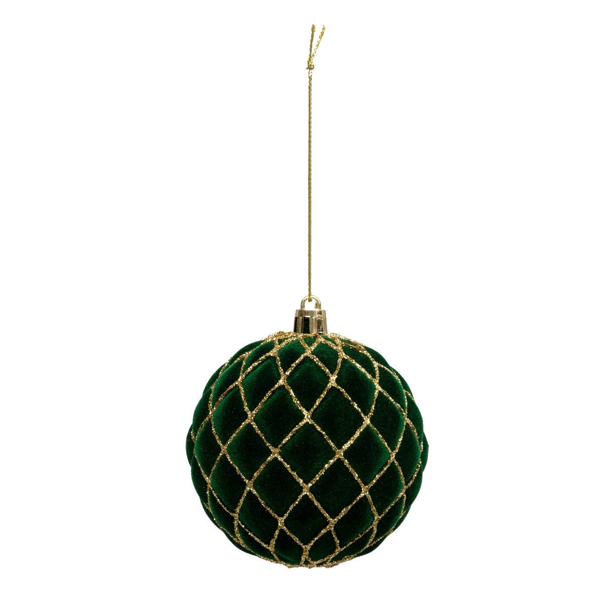 Fééric Lights & Christmas - Boule de Noël pailletté rouge x9 80mm - Atmosphera Créateur d'intérieur - Imagen 9