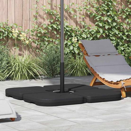 Accessoire parasol plastique noir 50 x 50 x 7,5 cm - Prolenta premium p357.0 - Image 2
