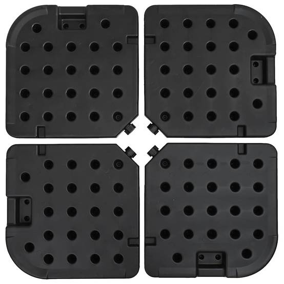 Accessoire parasol plastique noir 50 x 50 x 7,5 cm - Prolenta premium p357.0 - Image 8