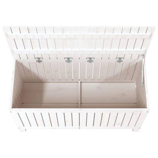 Coffre de jardin bois de pin blanc 115 x 49 x 60 cm - PANGIVO - Image 8