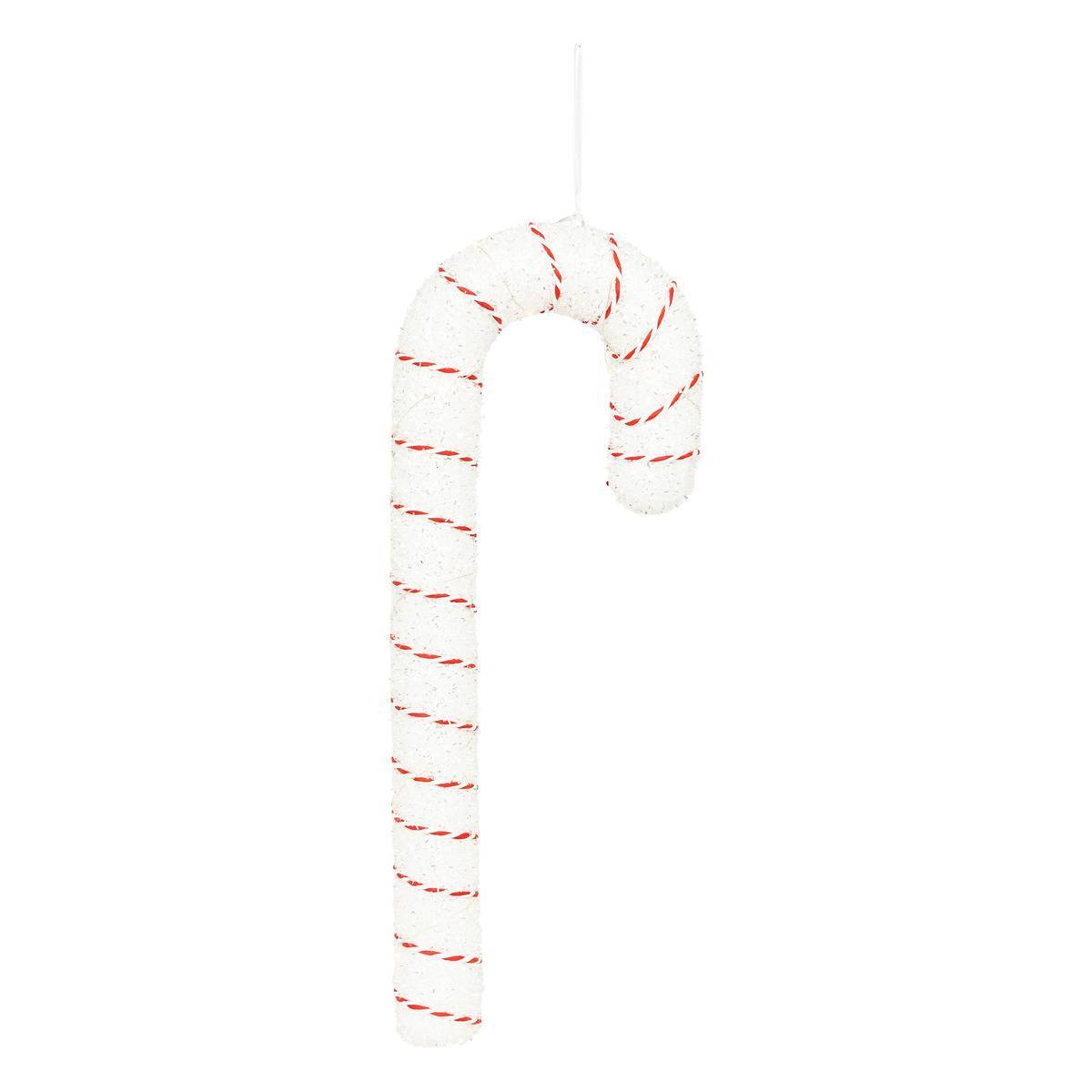 Feeric Christmas - Décoration sucre d'orge H50 cm 20 LED blanc chaud à piles - Feeric Lights & Christmas - Imagen 1