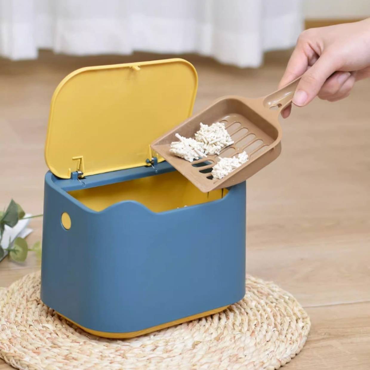 Poubelle Anti-Odeur Fermée pour Litière DtopbuyAge - Image 3