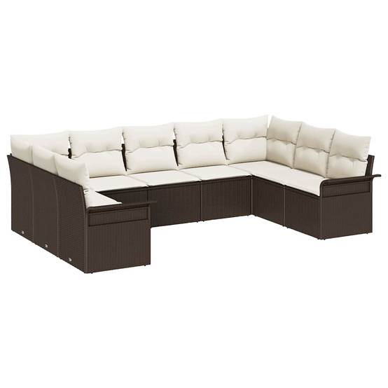 Salon de jardin 5 places en résine tressée avec pouf et rangement intégré Noir – ComfortXL Outdoor Living - Image 2