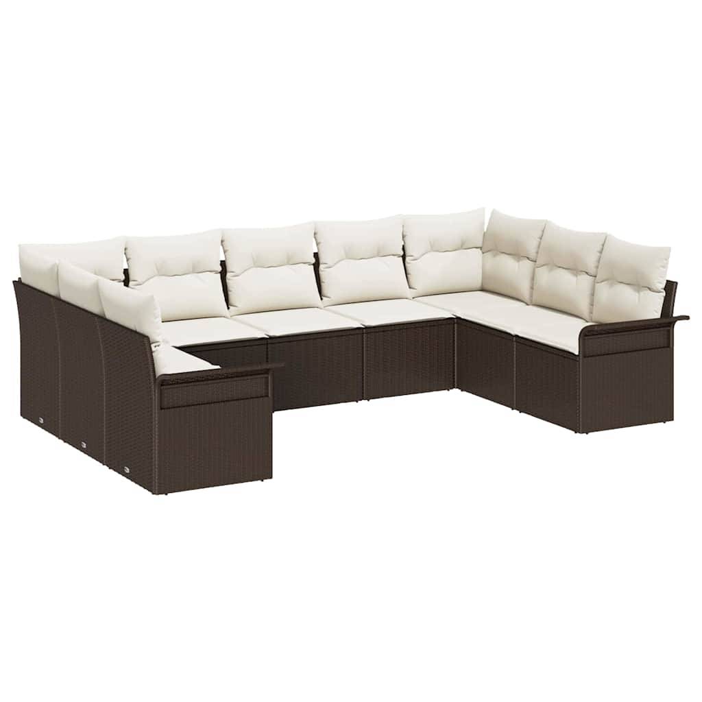 Salon de jardin 5 places en résine tressée avec pouf et rangement intégré Noir – ComfortXL Outdoor Living - Image 2