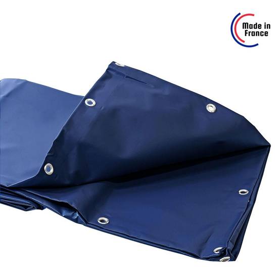 Bâche Bois 2x3 m XP640BO Bleue - Garantie 10 ans - Bâche de protection étanche pour Bois de chauffage - Made in France TECPLAST - Imagen 5