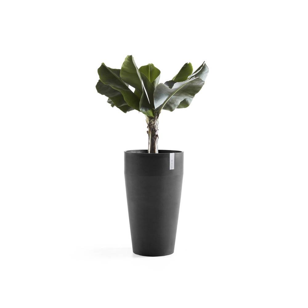 Ecopots - Pot Haut Sankara 75 Gris Foncé - Ø 45 x H. 75 cm - 78 L ECOPOTS - Imagen 3