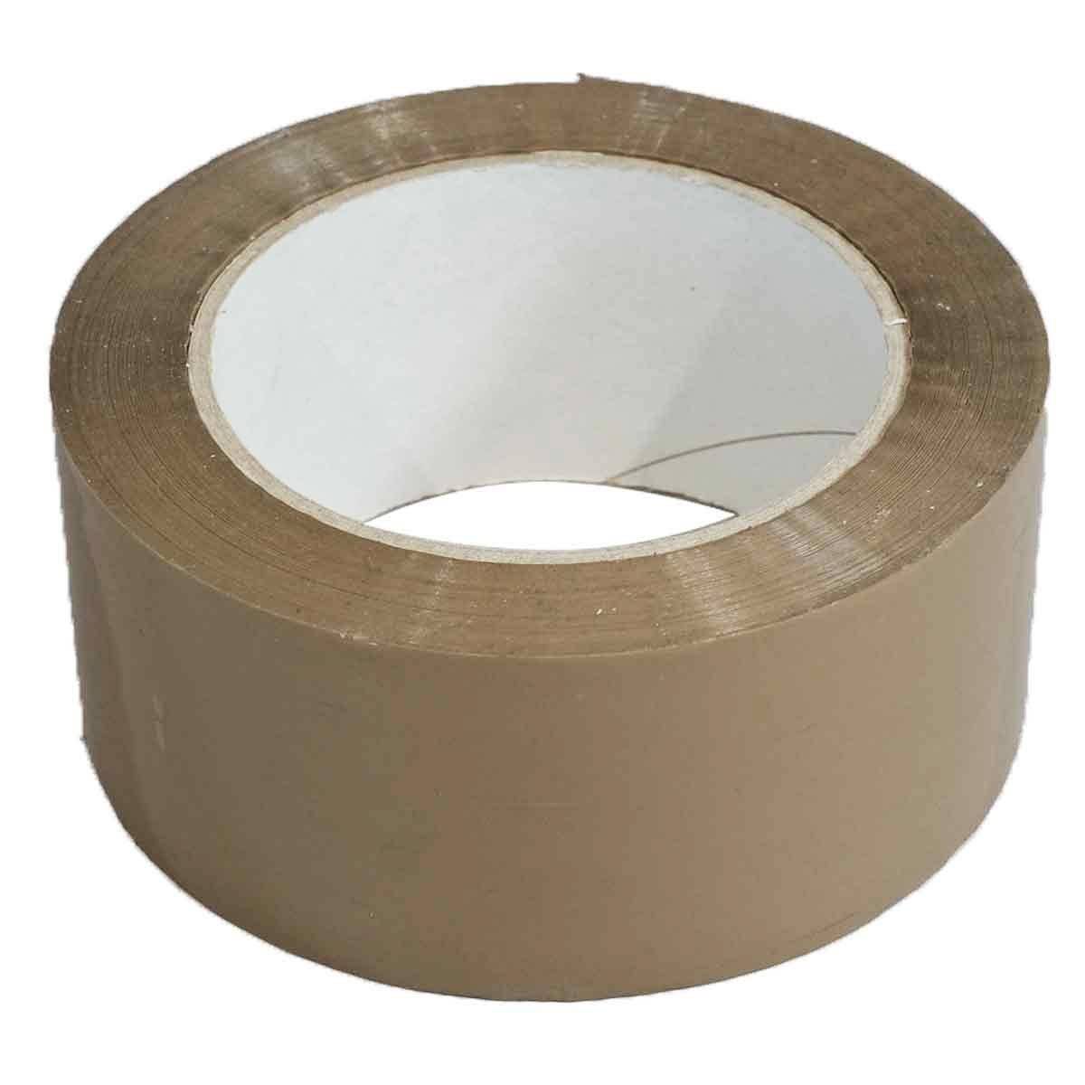 Ruban adhésif d'emballage polypropylène havane 28µ - rouleau adhésif marron 48 mm x 100 m TECPLAST - Imagen 3
