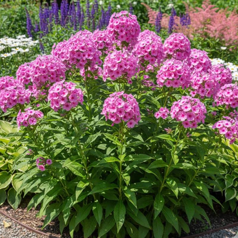 Phlox paniculé Eva Cullum à fleurs Rose/Rouge - feuillage Caduc - Godet - 5/20 cm - Imagen 1