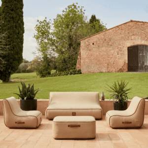 Coco Lounge - Salon de jardin gonflable collection Boho - couleur toile de jute - Image 4