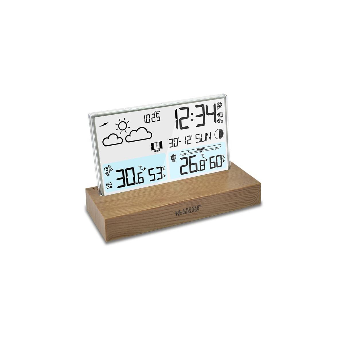 La Crosse Technology - Station météo socle imitation bois - Image 3