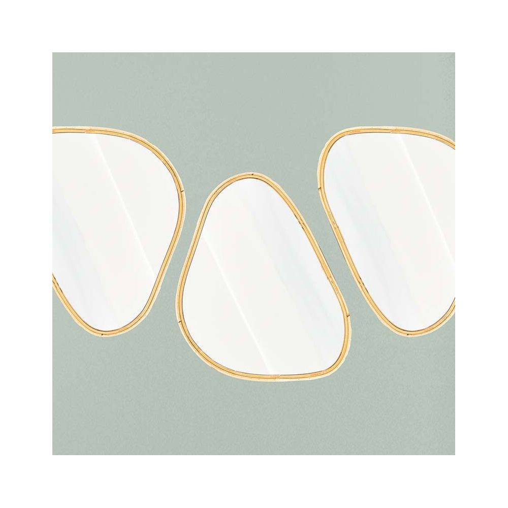 Aubry Gaspard - Miroir en rotin Organic - Imagen 2