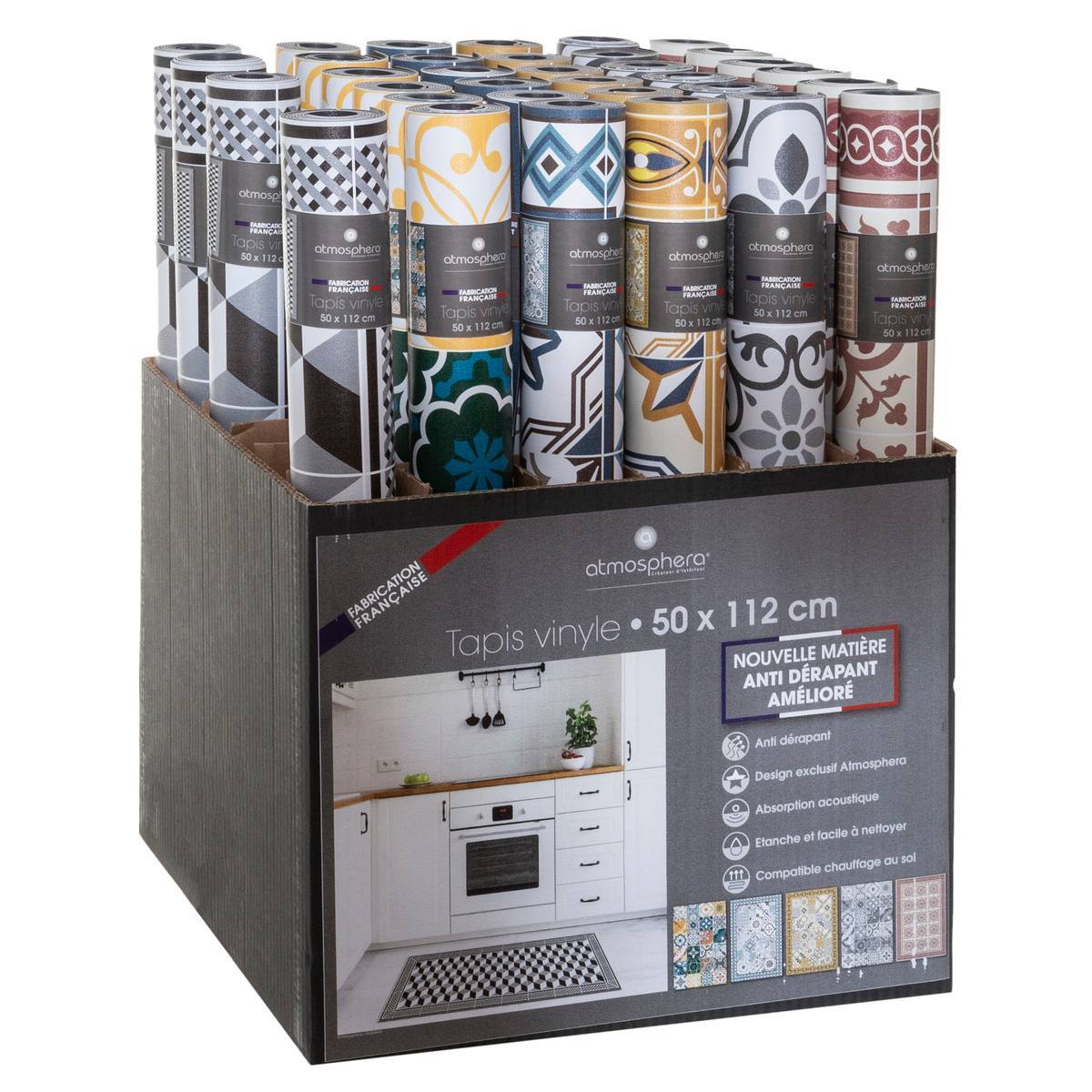 Atmosphera - Tapis vinyle mosaïque 50x112cm - Atmosphera Créateur d'intérieur - Imagen 2