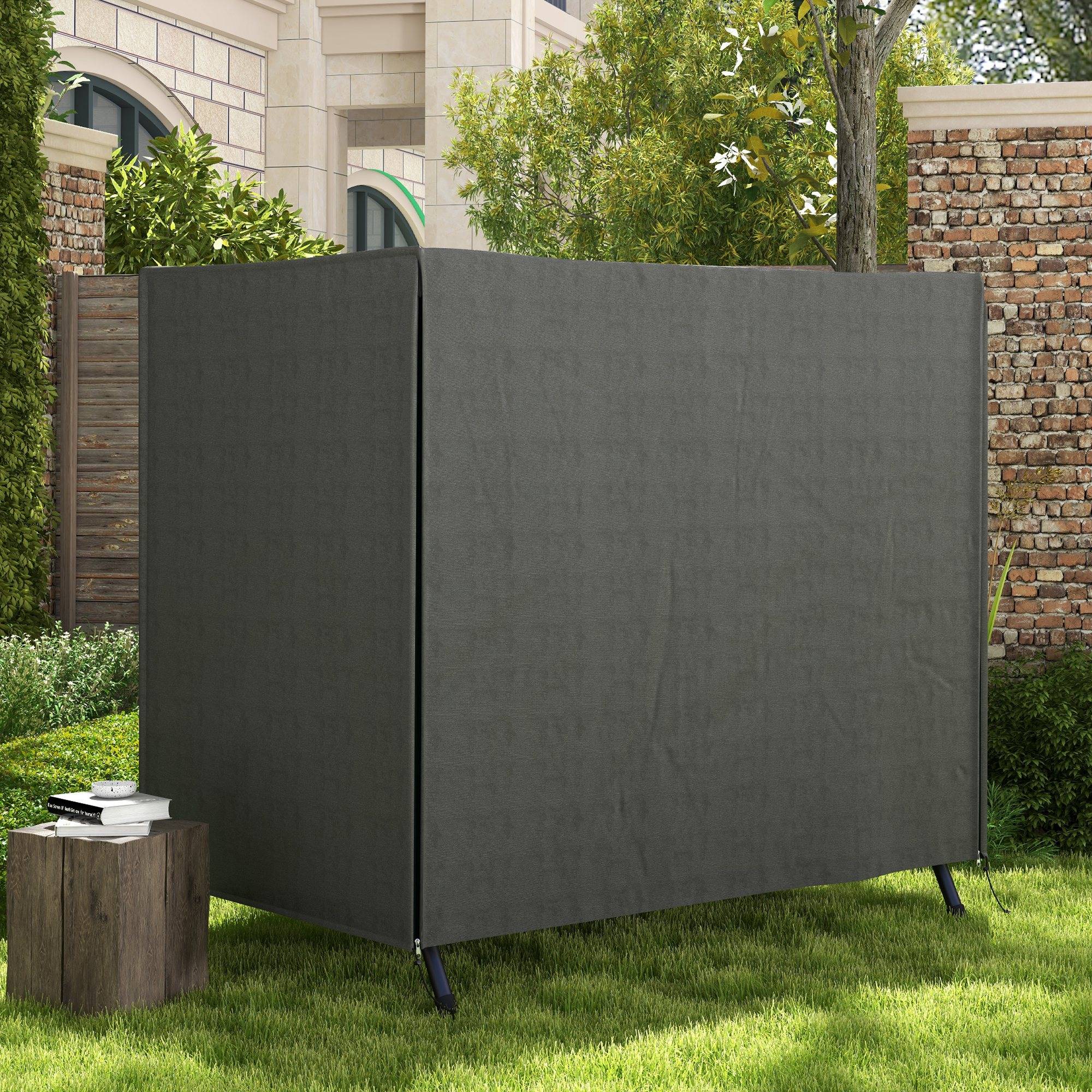 Housse de protection pour balancelle de jardin tissu Oxford imperméable 177x114x152cm gris foncé - ComfortXL Outdoor Living - Image 4