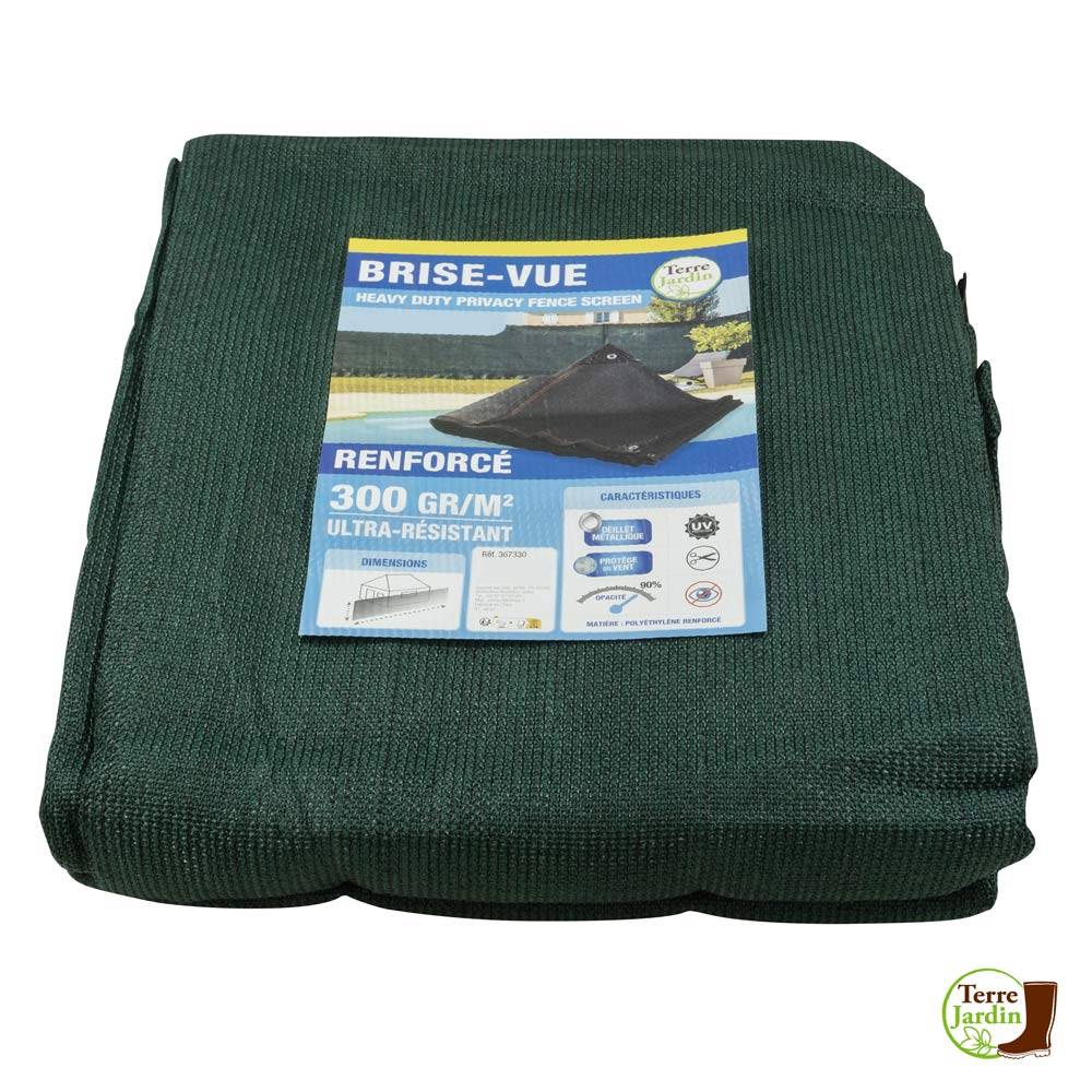 Terre Jardin - Brise vue renforcé 300 gr/m² 1.5 x 10 Vert - Imagen 6