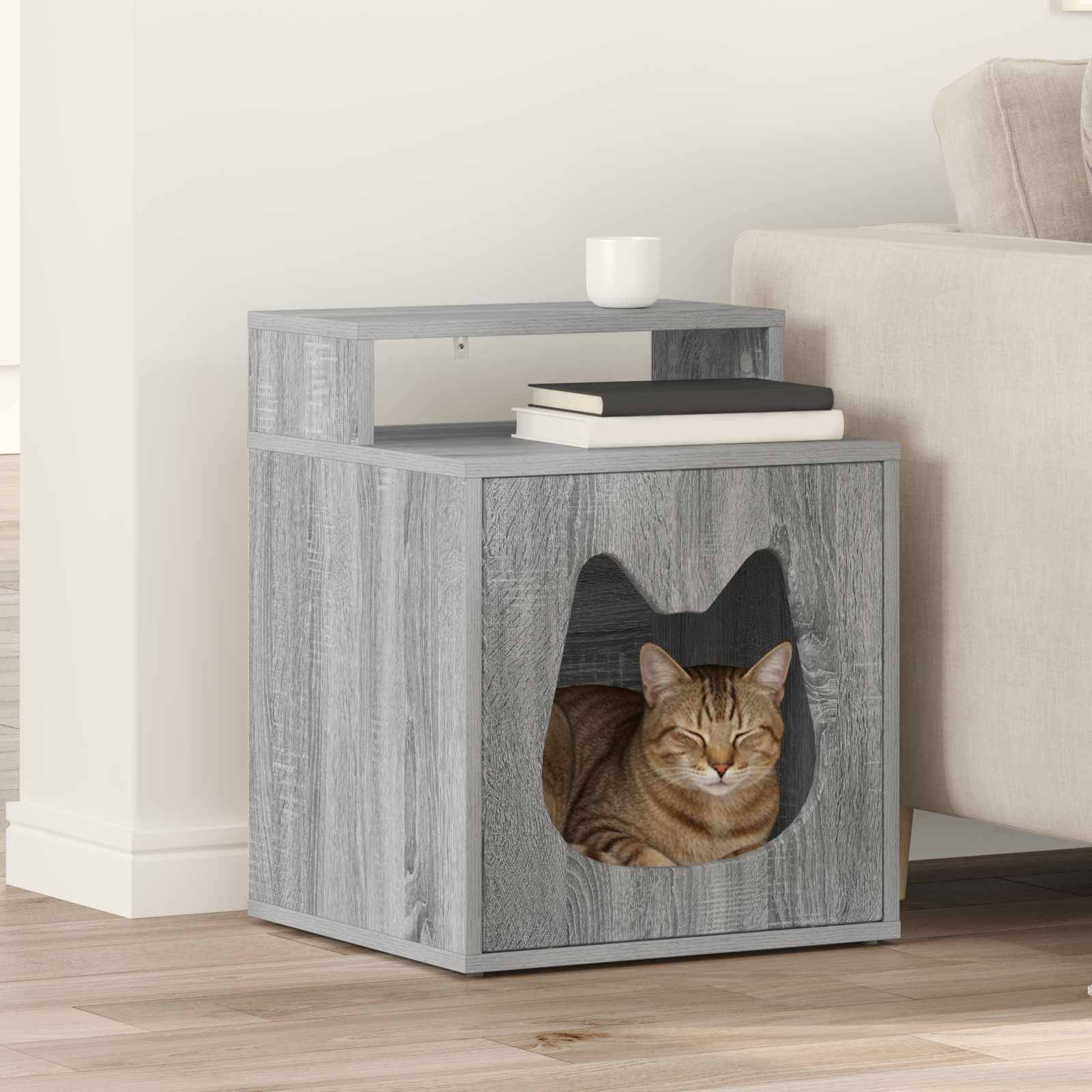 Petit Meuble Chat Gris Sonoma Repos 53,5cm pour Petit Chat Intégration - ComfortXL Outdoor Living - Image 1