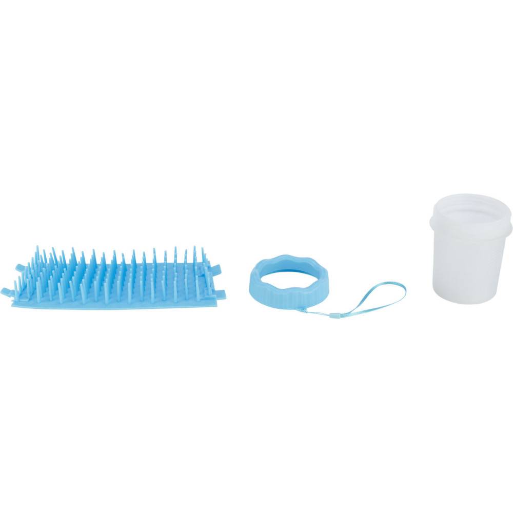Trixie - Nettoyant pour pattes avec brosse en silicone taille S-M - Imagen 4