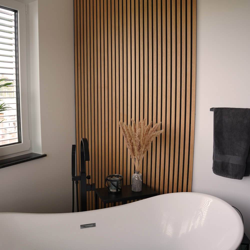 Home Deluxe - HOME DELUXE - Panneau acoustique SONIC Oiled Oak - 6 panneaux, bois MDF, feutre polyester, pouvant être placés les uns au-dessus des autres et les uns - Image 1