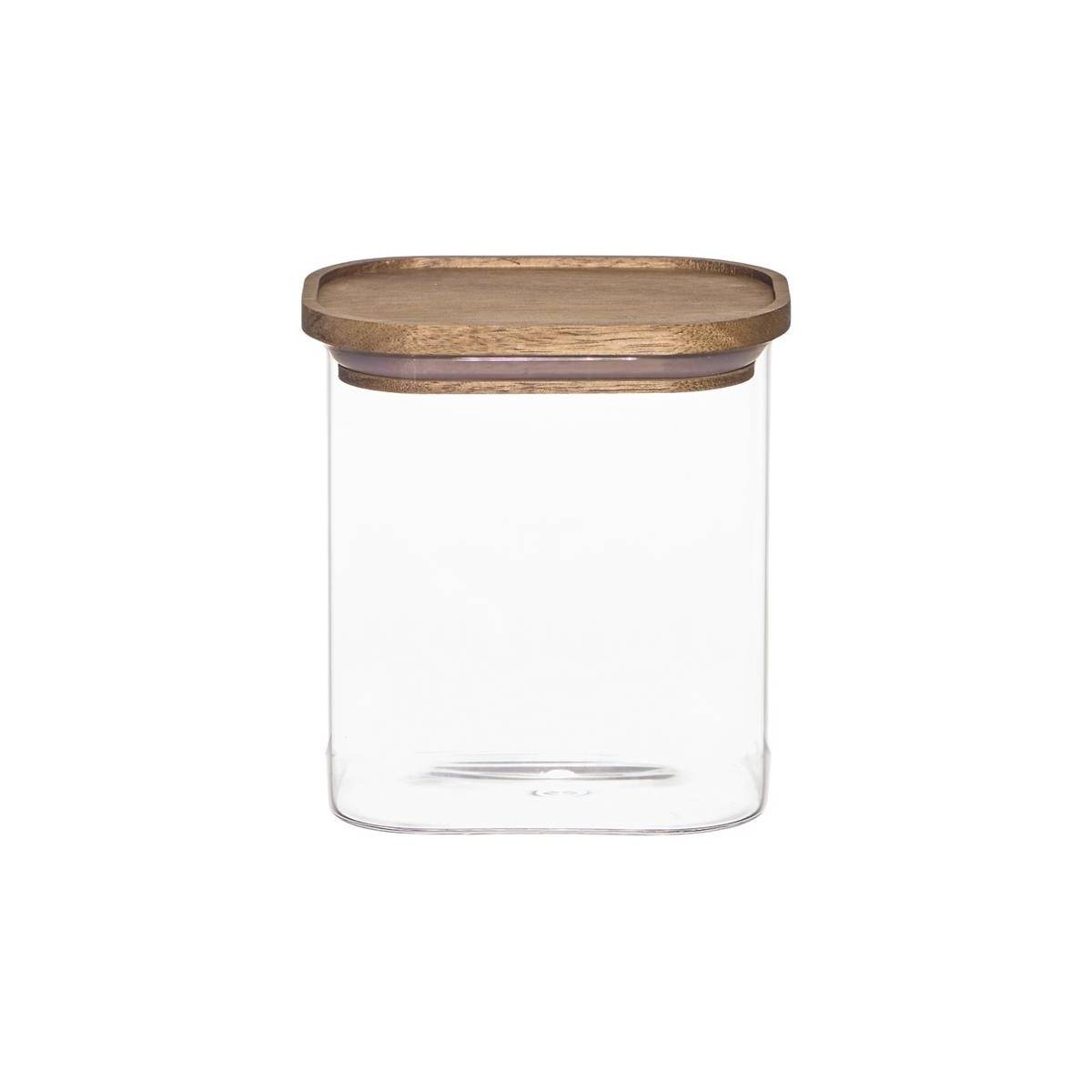 The Home Deco Factory - Bocal de Conservation "Heritage" 90cl Transparent & Marron - Image 2