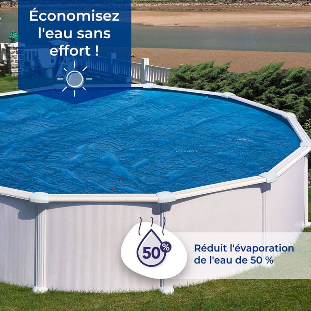 Gre Pools - Bâche à Bulles 180 µ 6x 3 m - maintient la température Gre Pools - Imagen 2