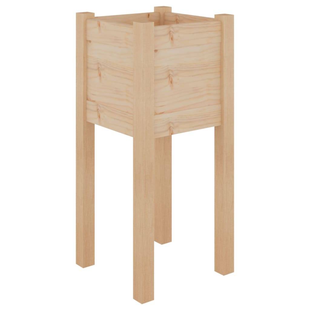 Vidaxl - Jardinières d'extérieur 2 pcs 31x31x70 cm bois de pin massif vidaXL 810780 - Image 5