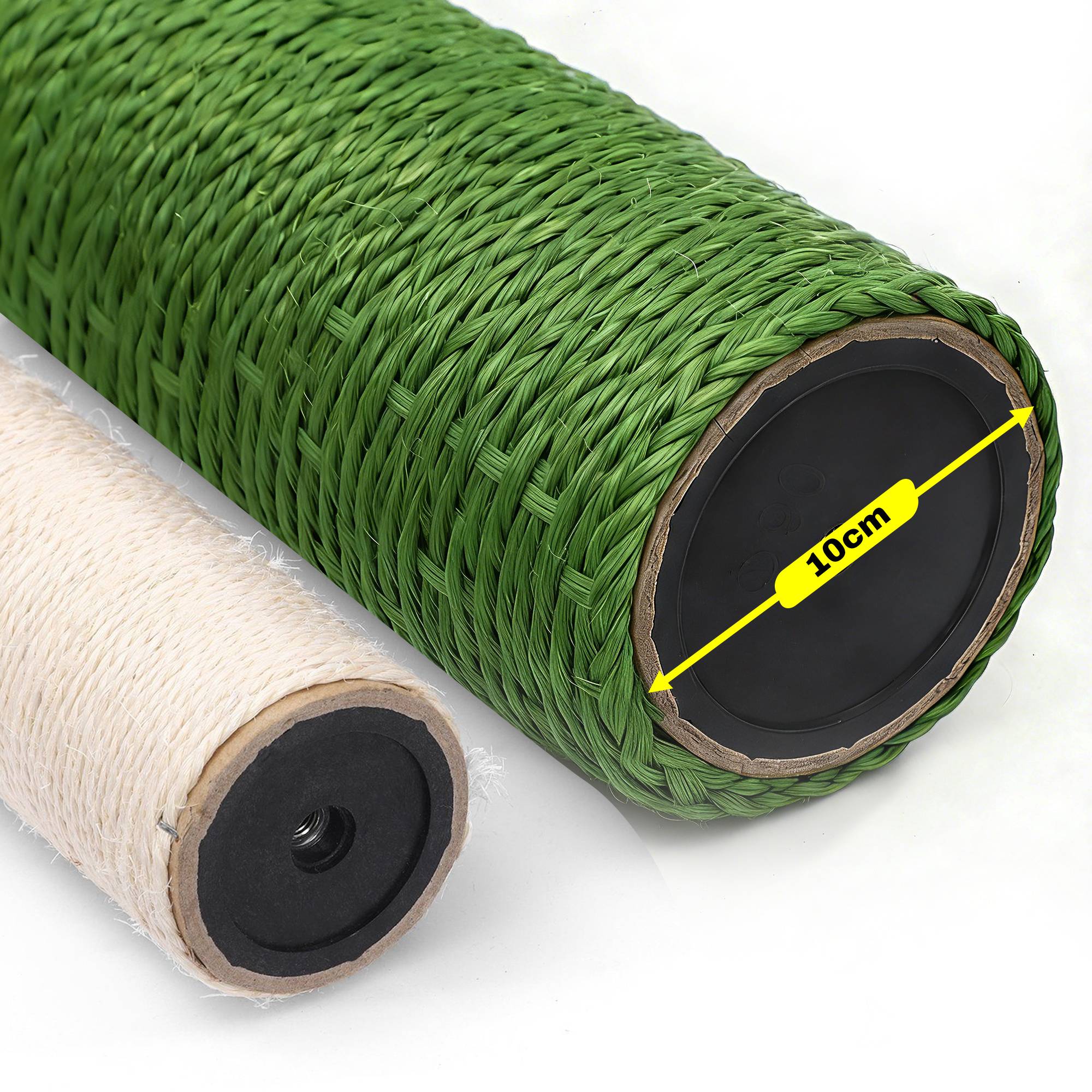 Arbre à Chat Cactus 90 cm, Poteaux en Sisal Épais, Griffoir avec Système Anti-Basculement, Arbre à Chat d’Intérieur, Design Vert - Image 4