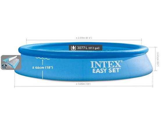 Piscine autoportée Easy Set 3,05 x 0,61 m (avec filtration) - Intex - Image 3