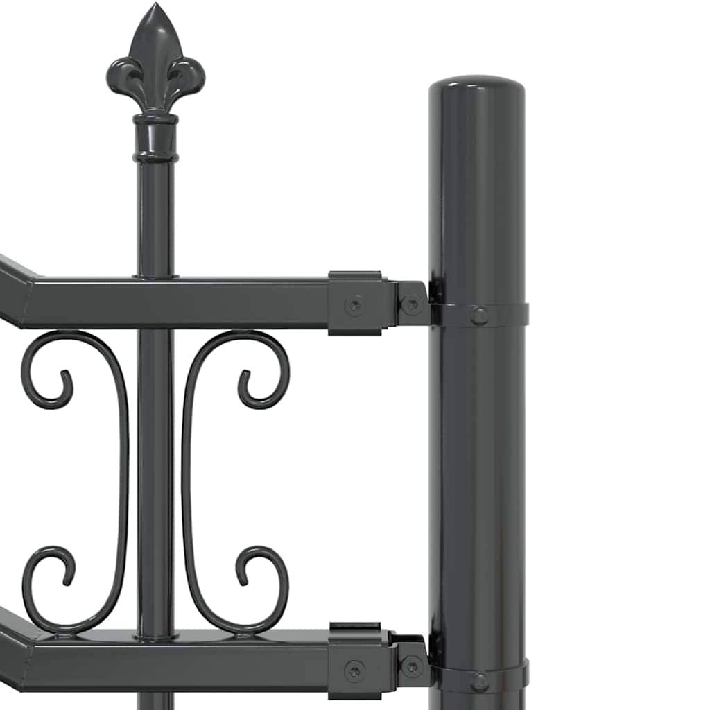 Clôture de jardin - Panneau de clôture - Palissade Gris 215 cm Acier peint par poudre g571 - Image 4