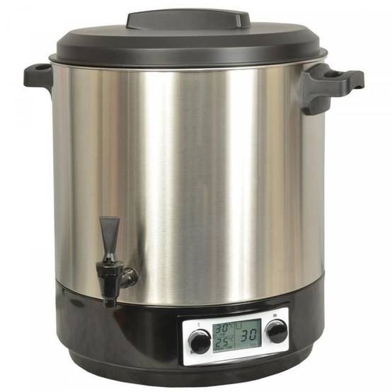 Kitchen Chef - Stérilisateur de bocaux électrique cuve inox avec écran lcd robinet et minuteur 31l 2000w KCPST31LCD.IX Kitchen Chef