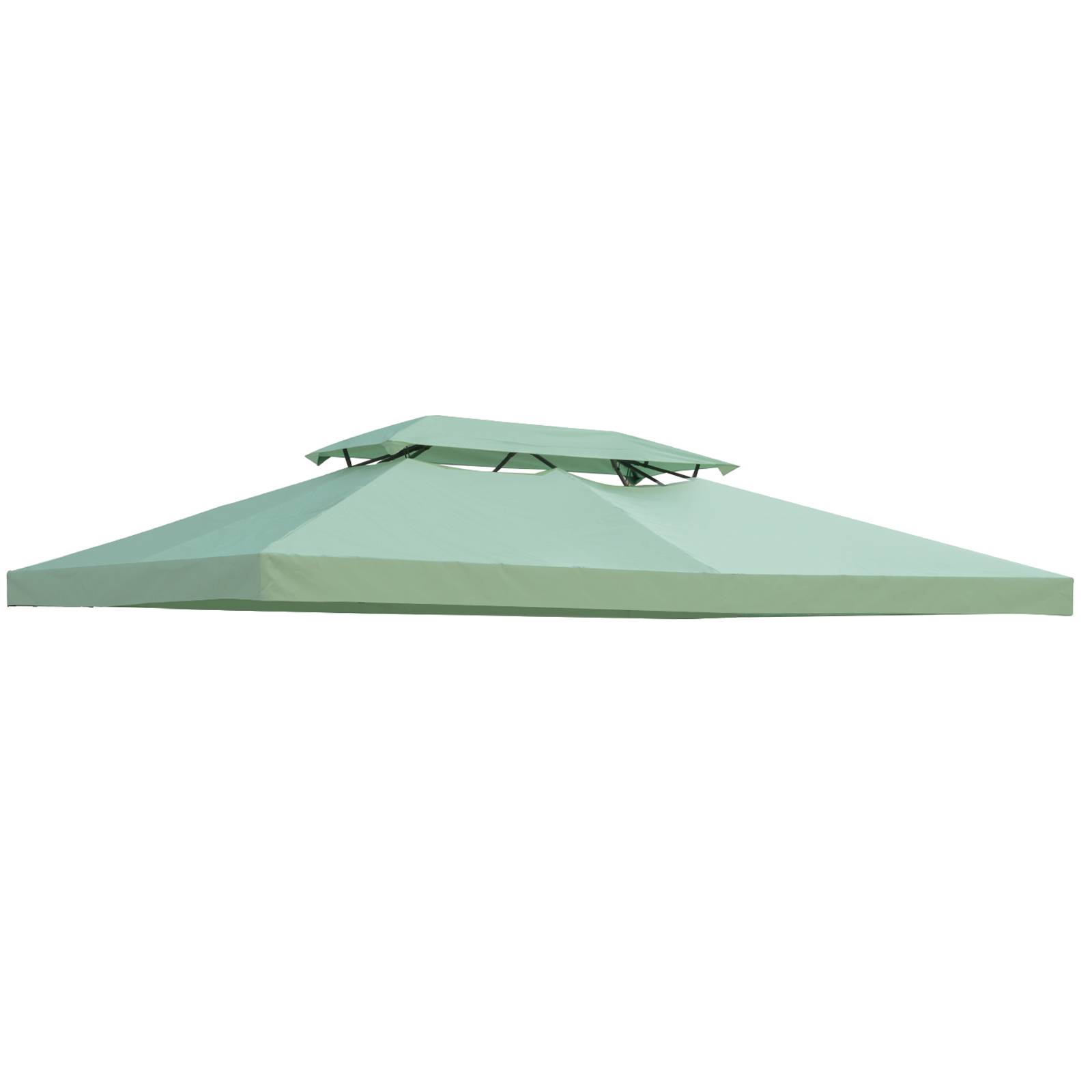 Outsunny - Toile de rechange pour pavillon tonnelle 3x4m polyester 180g/m² vert - Outsunny