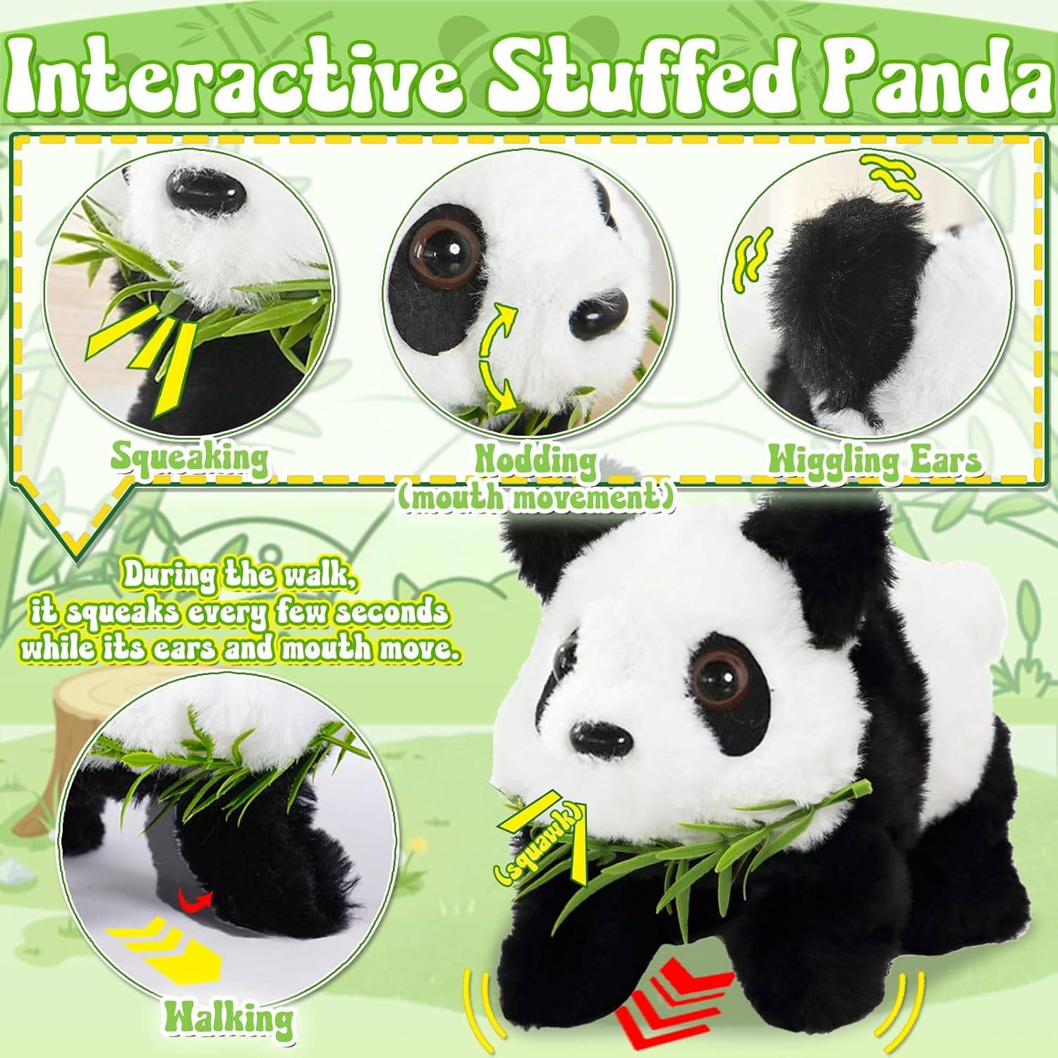 Panda Électronique Musical - Jouet Éducatif Interactif-Living123 - Image 3