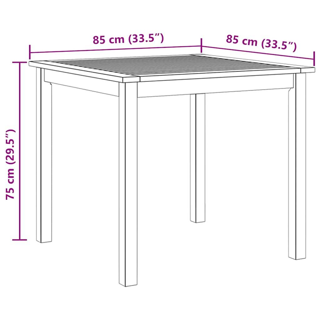 Table bois composite Amiens Naturel 85 X 85 X 74 cm - P87209N - Image 10