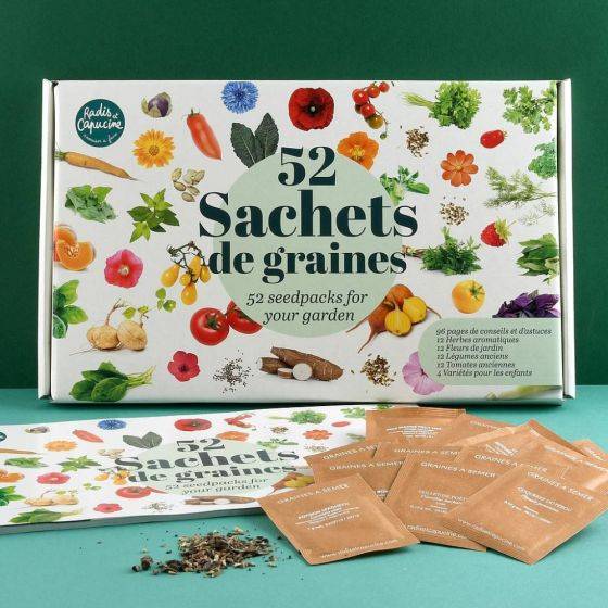 Radis et Capucine - Radis et Capucine - Coffret 52 sachets de graines - Image 2