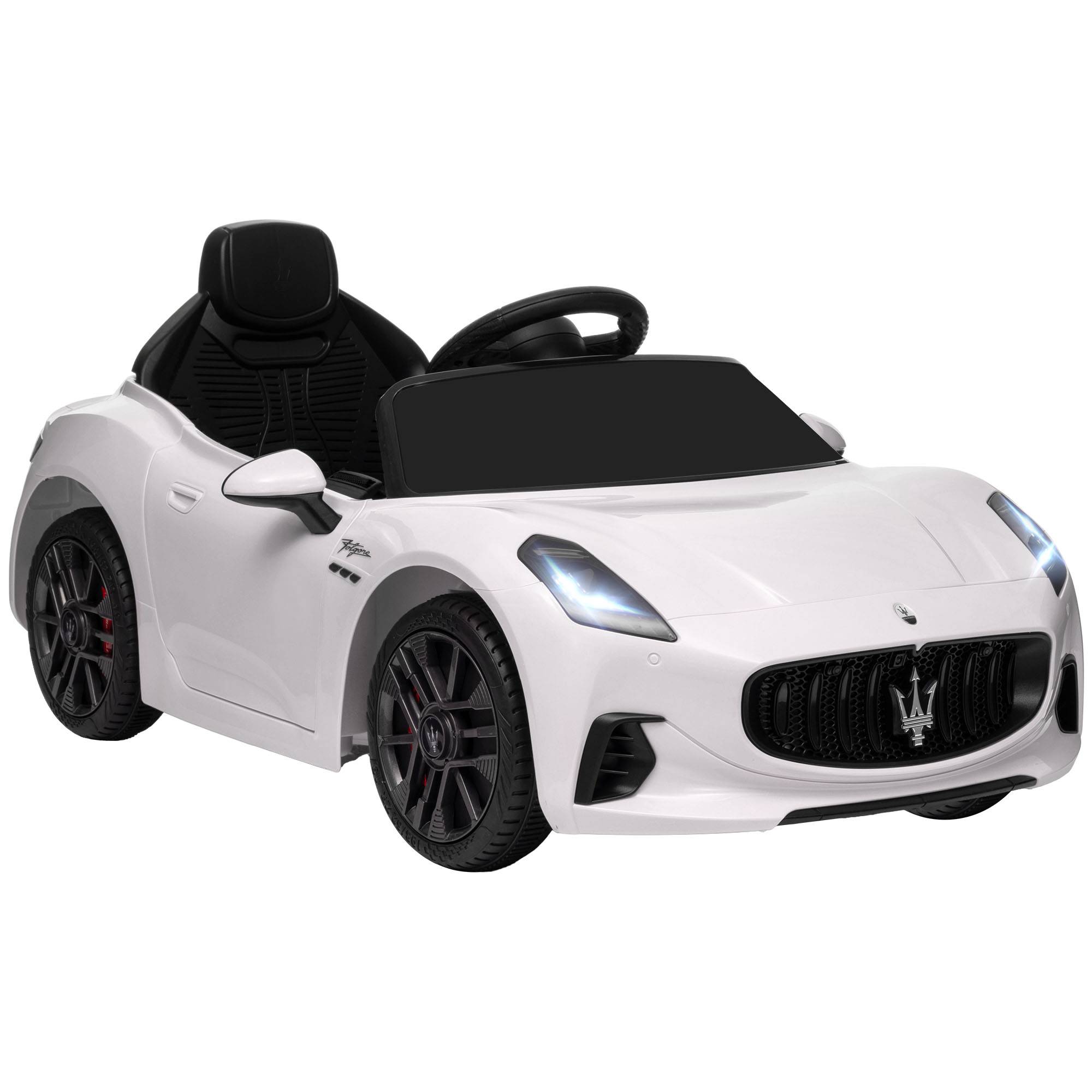Voiture électrique pour enfants sous licence Maserati Gran Turismo Folgore, 12V avec télécommande, de 3 à 5 ans, blanc - Image 2