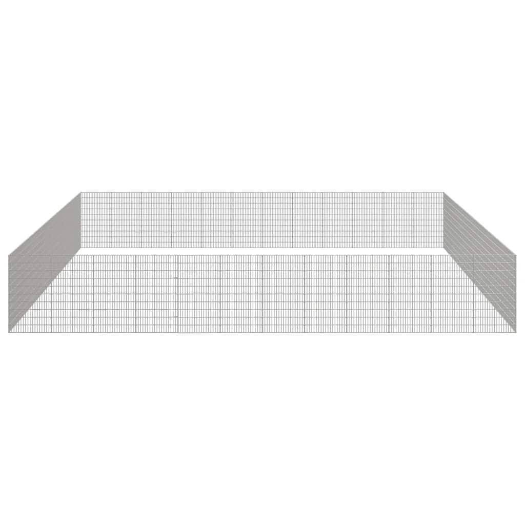 Enclos Géant Modulable 48 Panneaux Hauts 54x100 cm Fer Galvanisé pour Animaux - ComfortXL Pet Living - Image 4