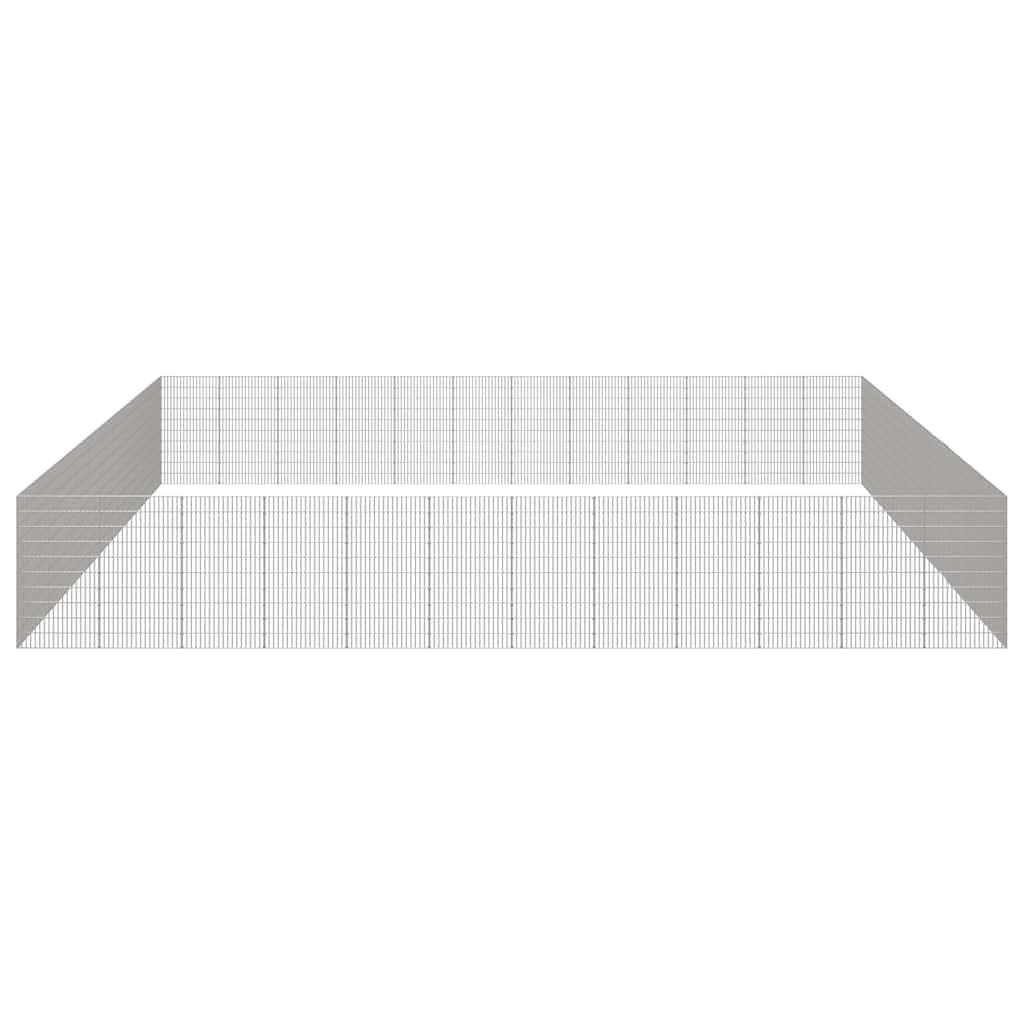 Enclos Géant Modulable 48 Panneaux Hauts 54x100 cm Fer Galvanisé pour Animaux - ComfortXL Pet Living - Image 5