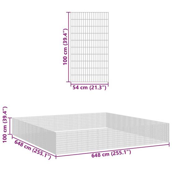 Enclos Géant Modulable 48 Panneaux Hauts 54x100 cm Fer Galvanisé pour Animaux - ComfortXL Pet Living - Image 8