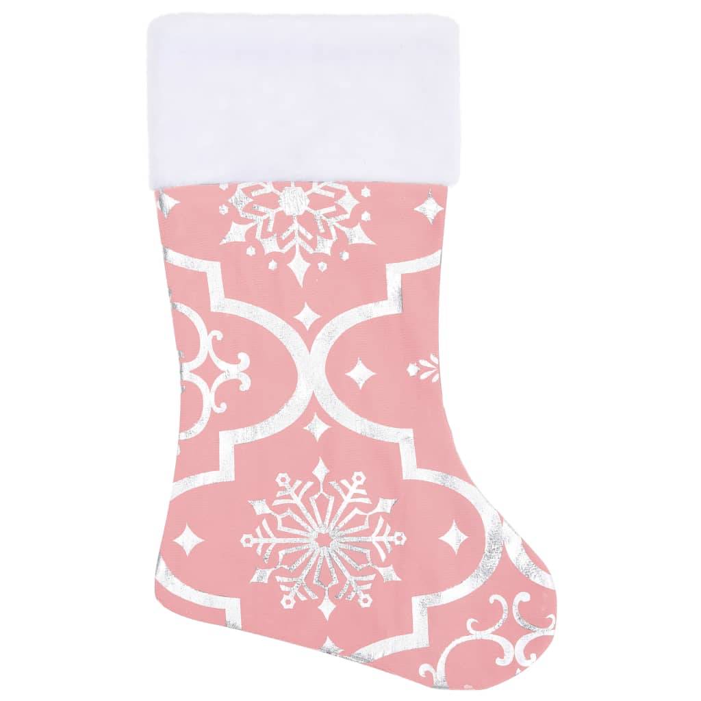 Jupe de sapin de Noël - Robe de sapin - Tapis de sapin de luxe avec chaussette Rose 150 cm Tissu - Image 4