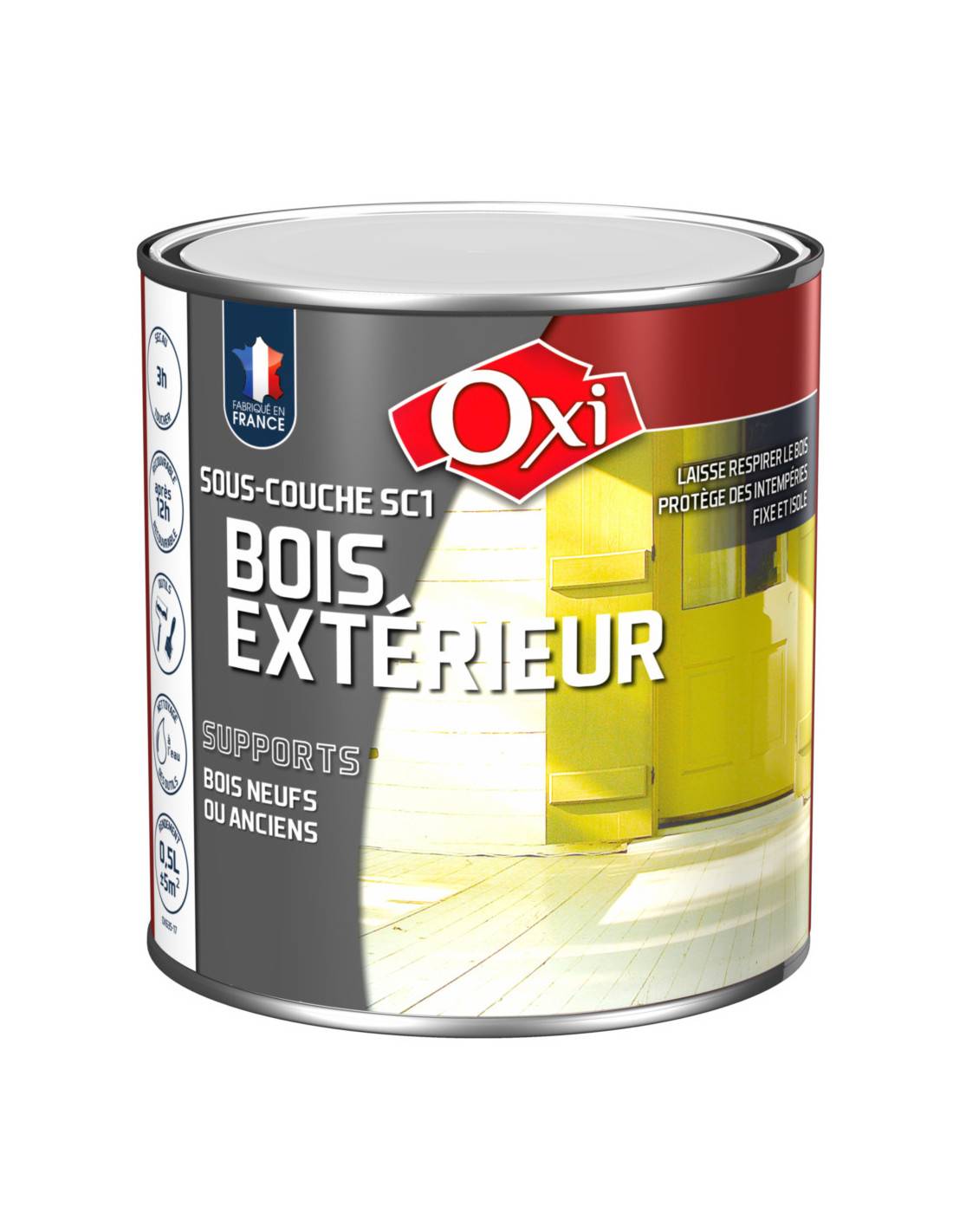 Oxi - Oxi Sous-couche Bois Sc1_0_5l - Oxi