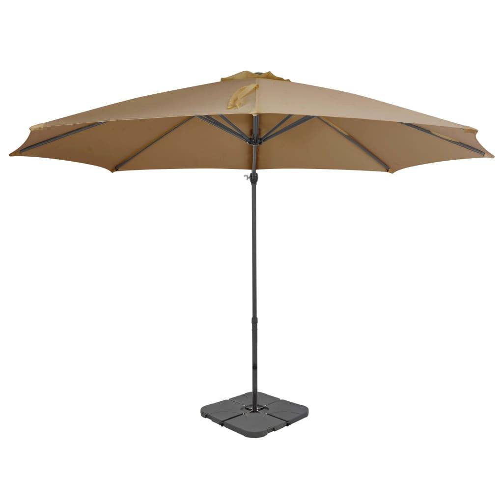 Helloshop26 - Parasol avec base portable diamètre 3 m taupe - Imagen 1