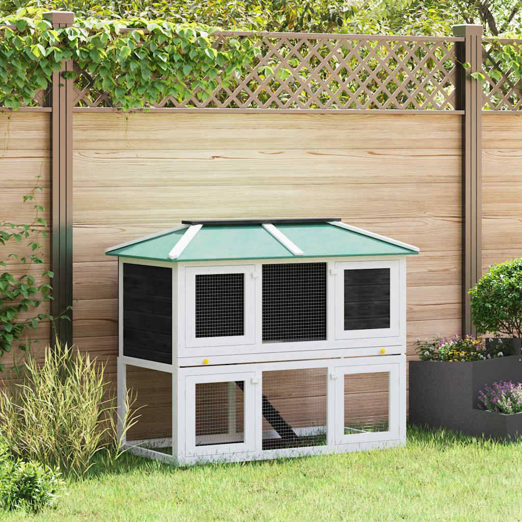 Vidaxl - Cage double pour animaux Bois vidaXL 170344 - Imagen 1