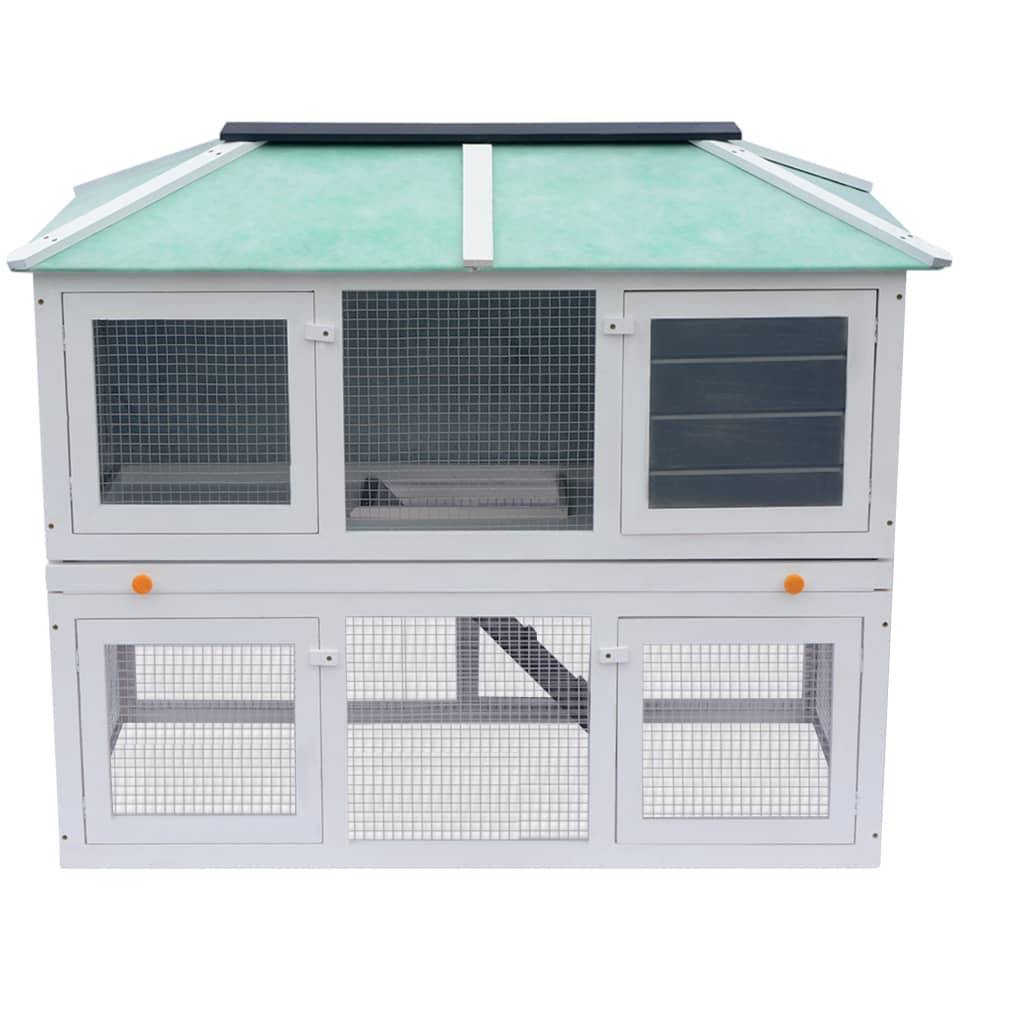 Vidaxl - Cage double pour animaux Bois vidaXL 170344 - Imagen 8