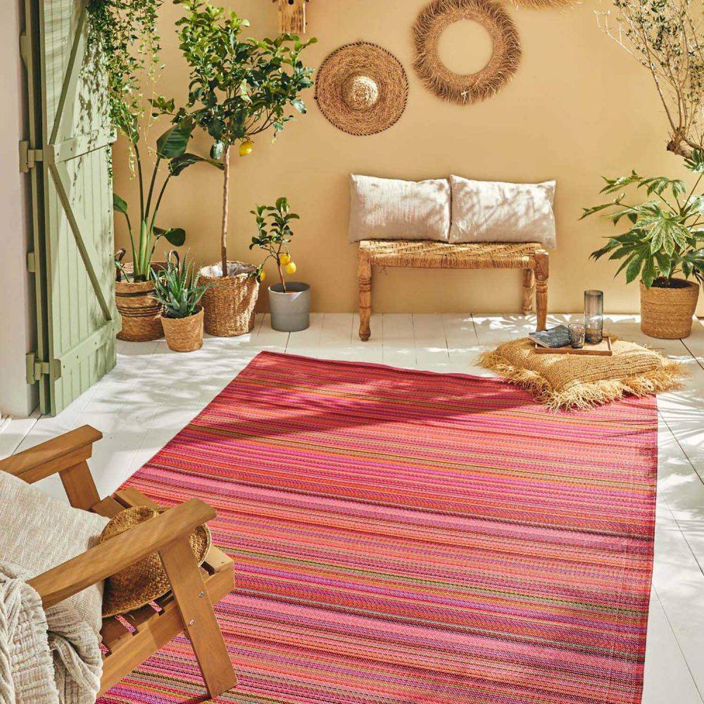 Jardindeco - Tapis extérieur en polypropylène Spargi 1746 violet 180 x 280 cm - Imagen 3