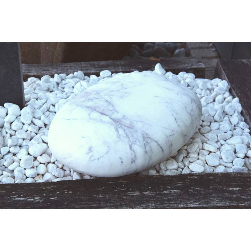 Jardinex - Galet décoratif Purple 35 x 25 x 12 cm - Blanc  - Jardinex - Imagen 2