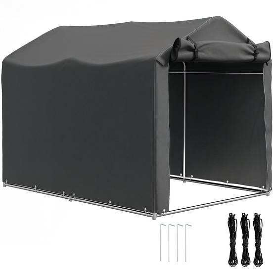 Abri Vélo Extérieur 2 x 1,6 x 1,65 m Cadre Métal Galvanisé Imperméable Résistant aux UV - Image 1