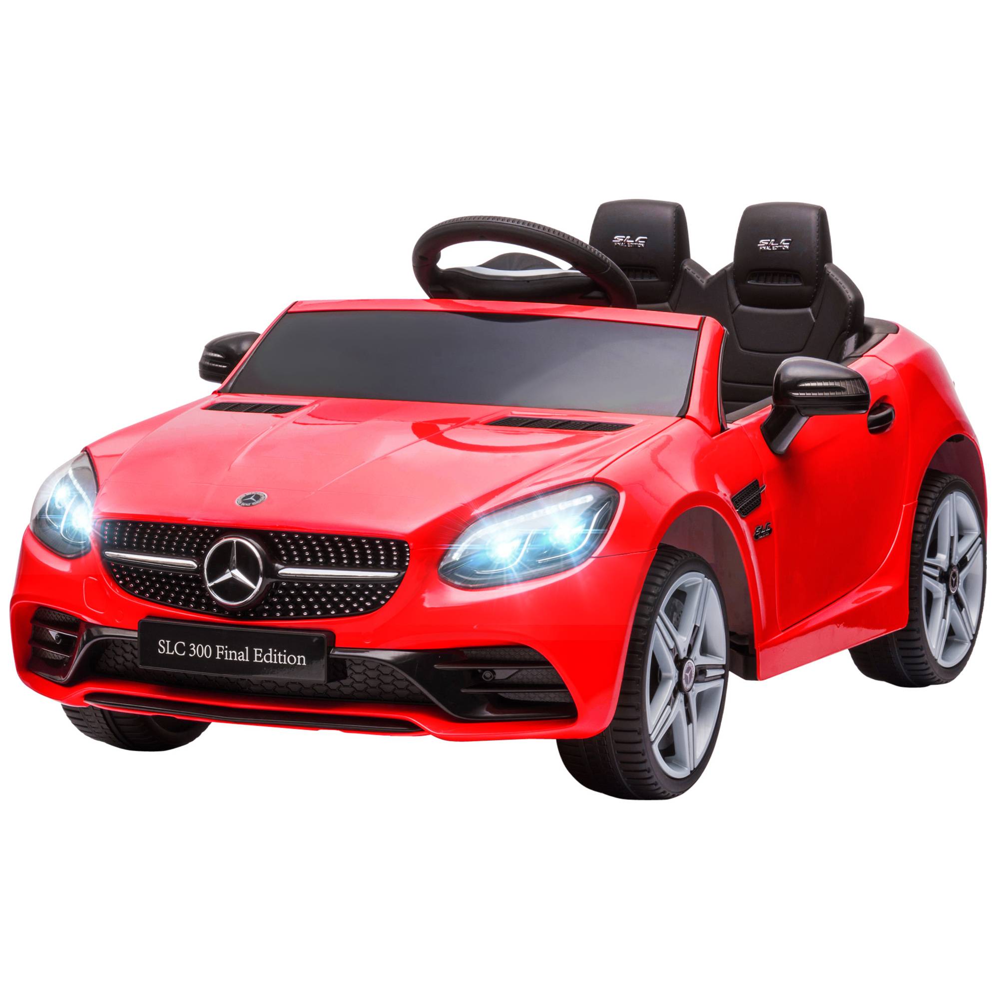 Sans Marque - Voiture électrique Mercedes SLC 300 licence officielle enfants télécommande polypropylène métal 107x62,5x44 cm rouge - Image 2