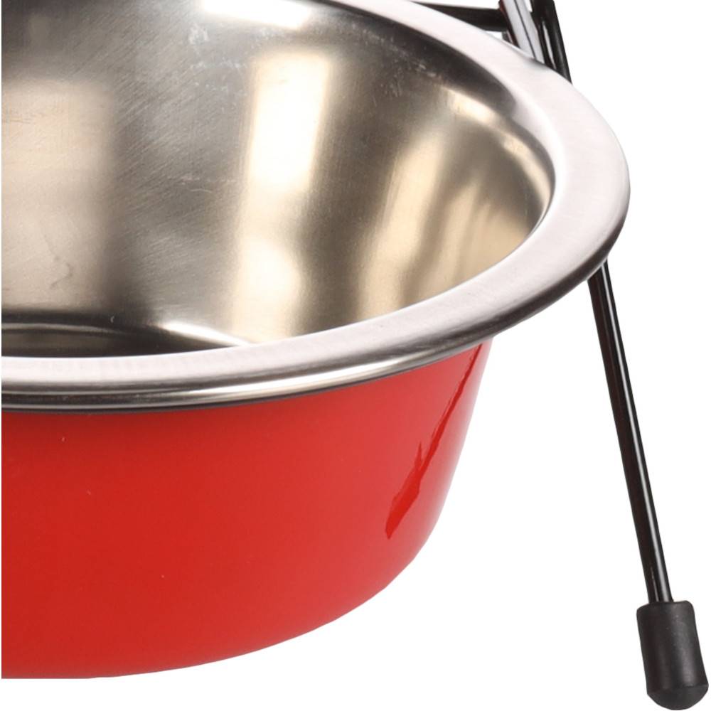 Ecuelle duo ø 16 cm. 800 ml. avec support Arjun. M . pour chien - Image 2