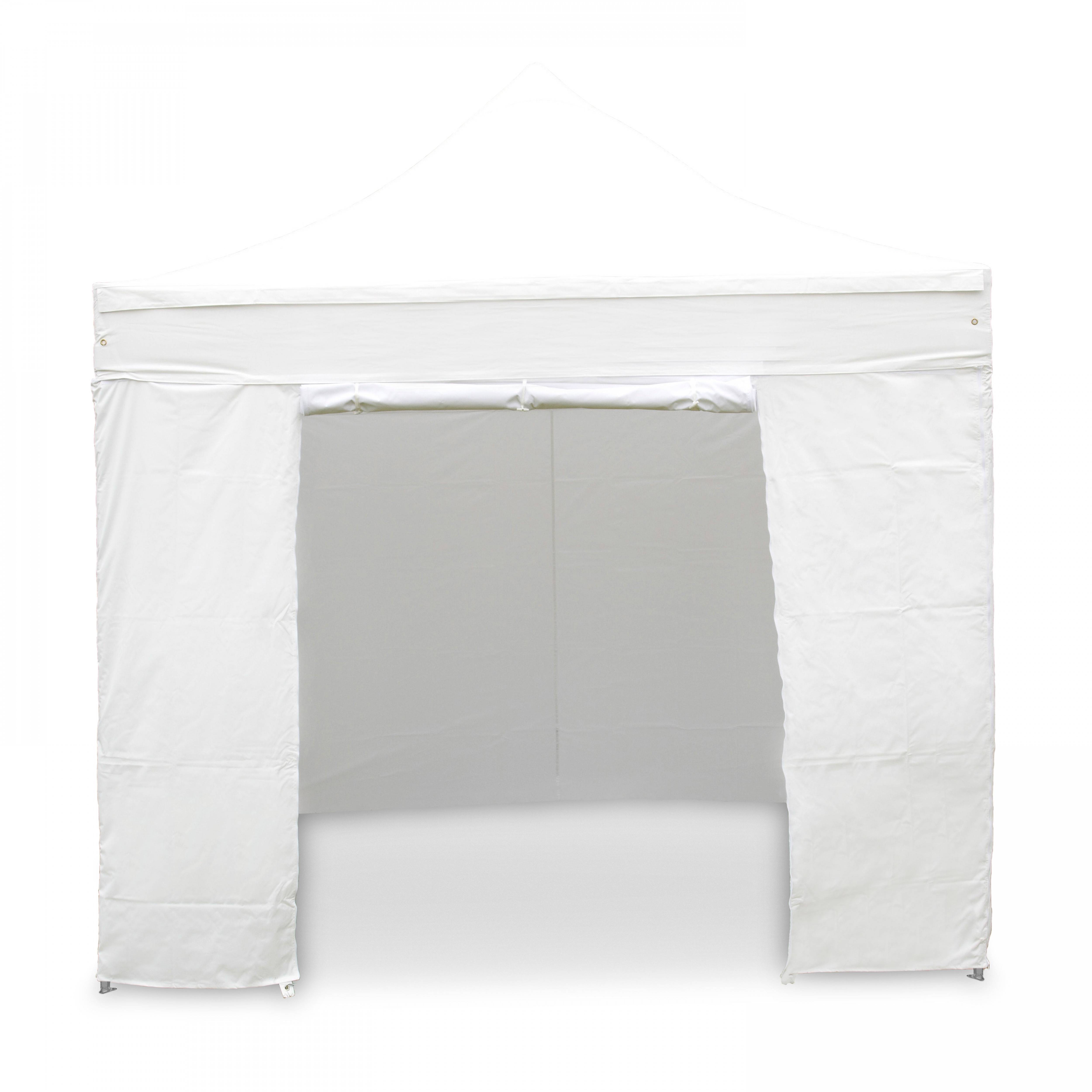 Oviala - Mur porte zippable pour tente pliante Pro 40mm 3m blanc - Oviala - Imagen 1