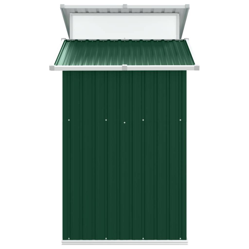 Helloshop26 - Abri de jardin cabane cabanon maison de stockage remise extérieur hangar outils robuste 270 x 130 x 208,5 cm acier Galvanisé vert - Imagen 4
